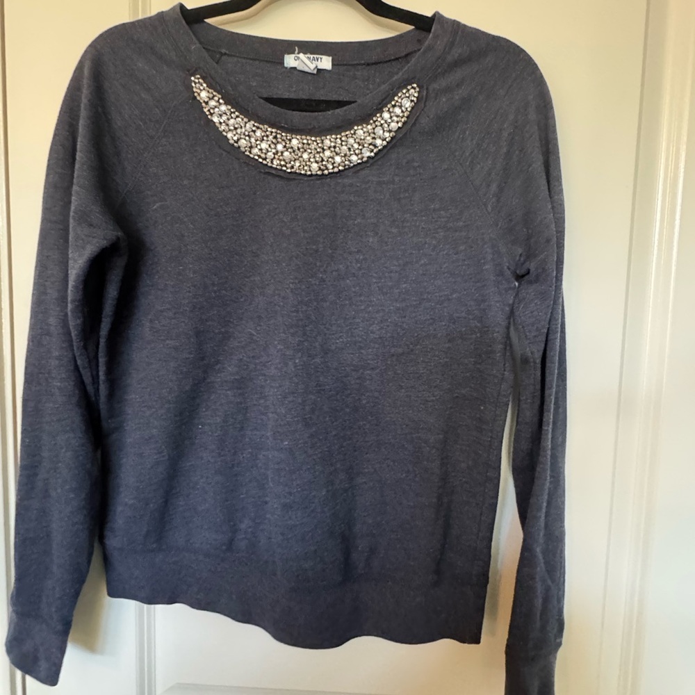 Old Navy Charcoal Knit Top